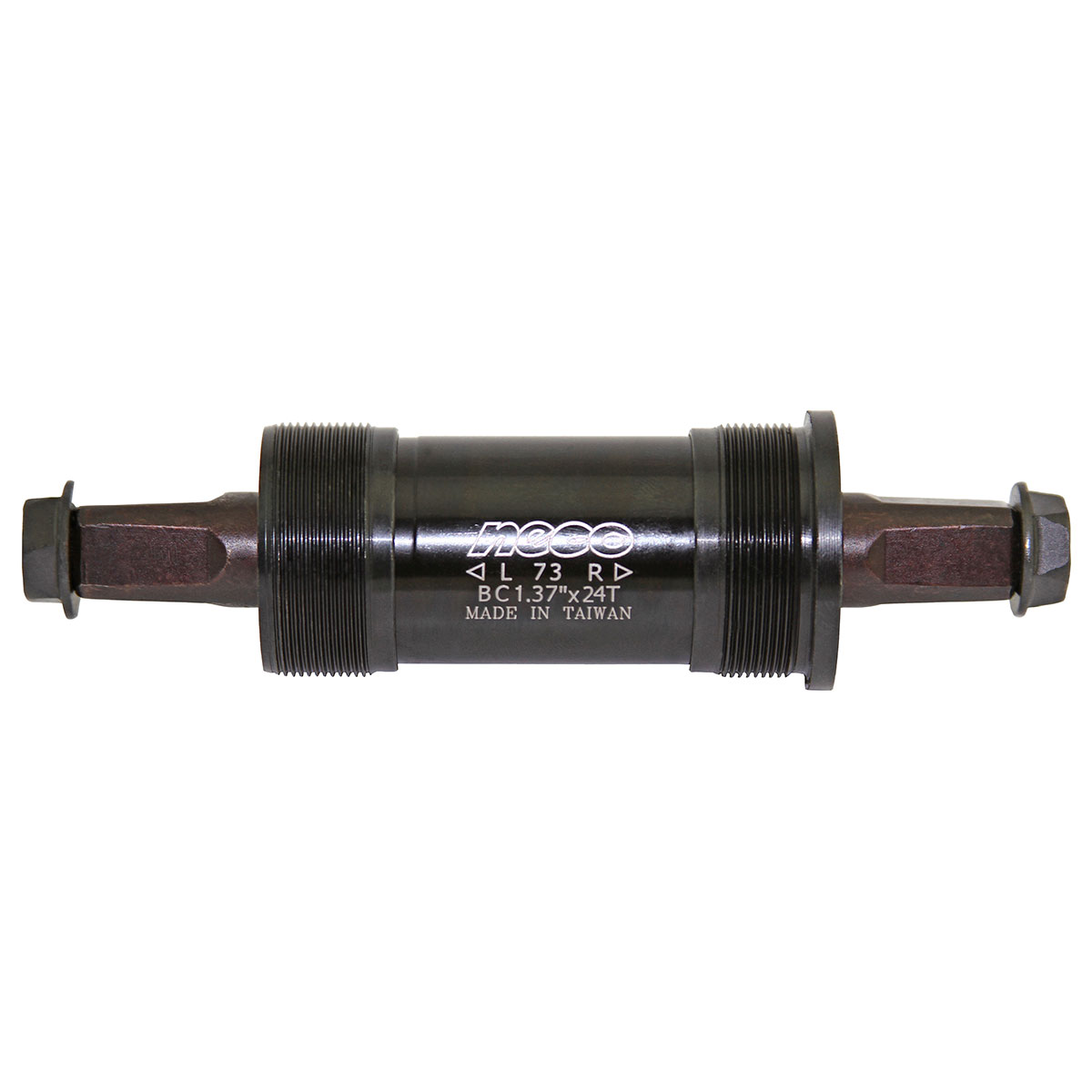 Bottom Bracket Cartridge Square Set 73mm 127.5mm Black.